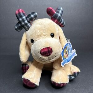 Teddy Mountain Dickens the Dog 8" Stuff Plush Toy Collectible Animal Tan Color